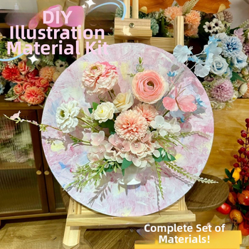DIY súprava na kvetinovú kompozíciu v štýle francúzskej olejomaľby, bez rámu, vhodná do obývačky, spálne alebo reštaurácie, moderný minimalistický vzhľad