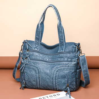 Ženska torbica — gradski minimalistički crossbody messenger stil, PU materijal, vertikalni četverokutni oblik, zatvarač za otvaranje, unutarnji džep s zatvaračem