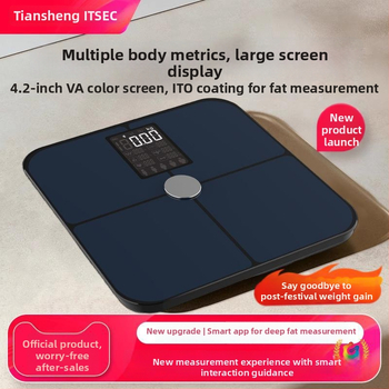 Váha na telesný tuk s Bluetooth, iOS aplikáciou, 4 presné senzory, rozsah 0,3–180 kg, tvrdené sklo