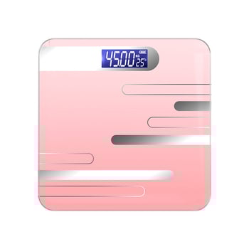 Huajian Technology Vaga za tjelesnu težinu – Visoko precizna kućna digitalna vaga s mjerenjem tjelesne masnoće, Punjiva, Modell 000