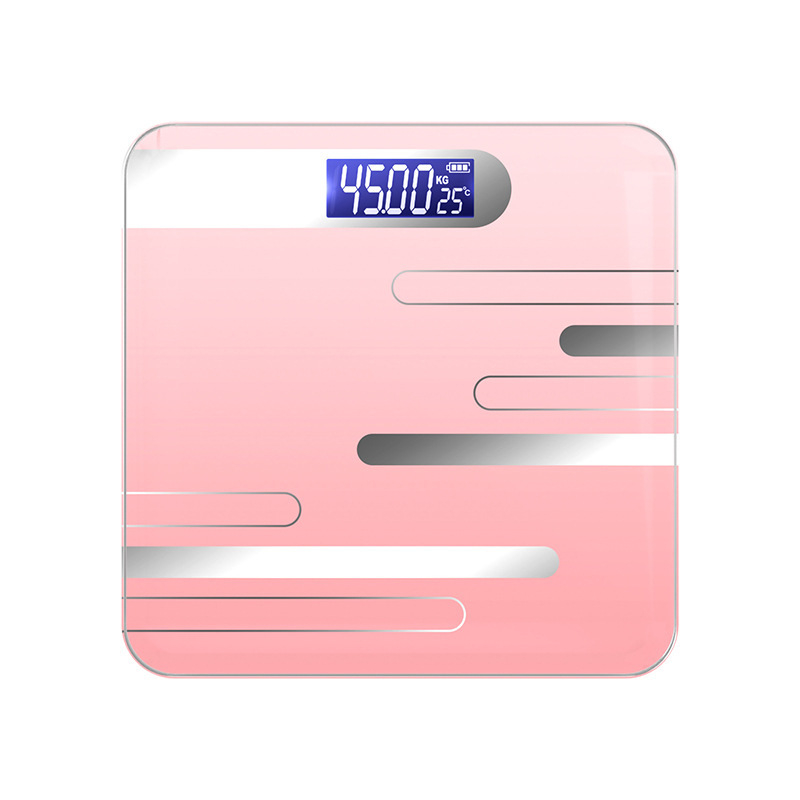 Huajian Technology Vaga za tjelesnu težinu – Visoko precizna kućna digitalna vaga s mjerenjem tjelesne masnoće, Punjiva, Modell 000