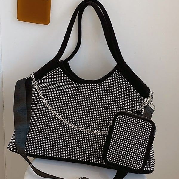 Ženska PU Tote torba, street trend stil, okomiti kvadratni oblik, zatvarač na zip