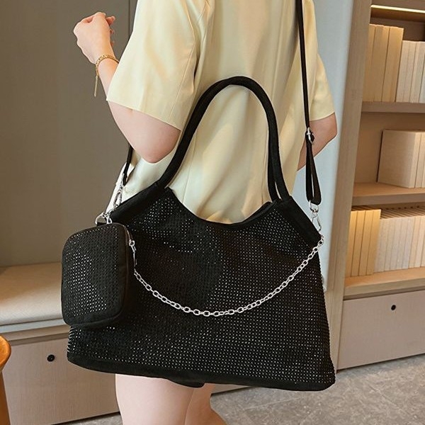Ženska PU Tote torba, street trend stil, okomiti kvadratni oblik, zatvarač na zip