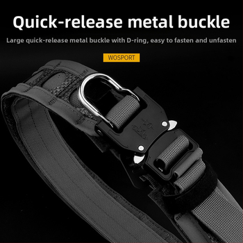 WOSPORT Viegls taktiska josta ar ātru atbrīvošanu, metāla sprādze, dubultslāņa neilons