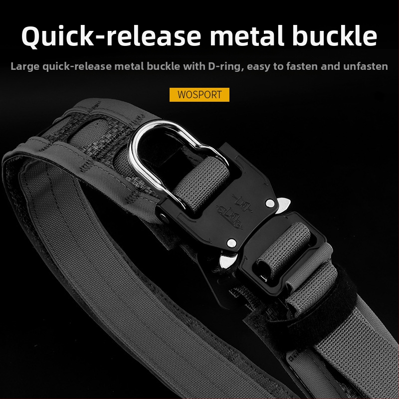 WOSPORT Viegls taktiska josta ar ātru atbrīvošanu, metāla sprādze, dubultslāņa neilons