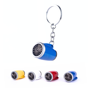 WEI YI metalni privjesak za ključeve s rotirajućim turbofan motorom, moderan minimalistički dizajn