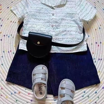 PU dječja torbica za pojas, unisex, slatki dizajn, za osnovnu školu