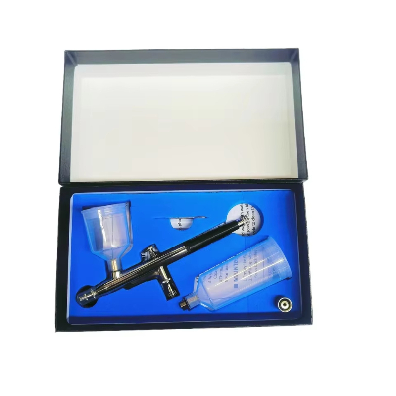 131 model, vanjski podesivi pištolj za prskanje, kalibar 0,3 mm, dvostruki spremnik, za umjetnost i tetoviranje