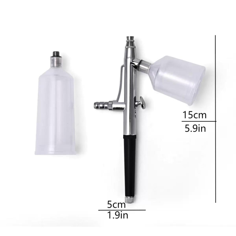 131 model, vanjski podesivi pištolj za prskanje, kalibar 0,3 mm, dvostruki spremnik, za umjetnost i tetoviranje