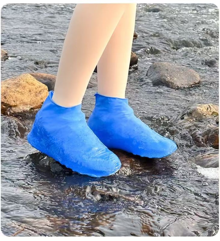 Покривала за обувки против дъжд и сняг, антихлъзгави, водоустойчиви, дебелени и износоустойчиви, материал: TPE, унисекс