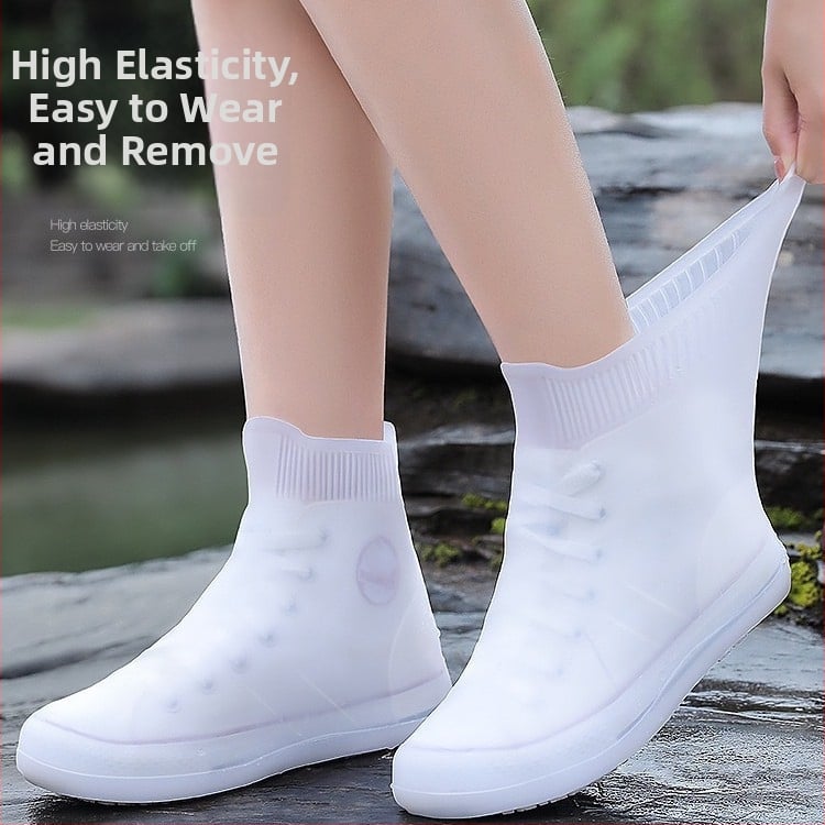 Покривала за обувки против дъжд и сняг, антихлъзгави, водоустойчиви, дебелени и износоустойчиви, материал: TPE, унисекс