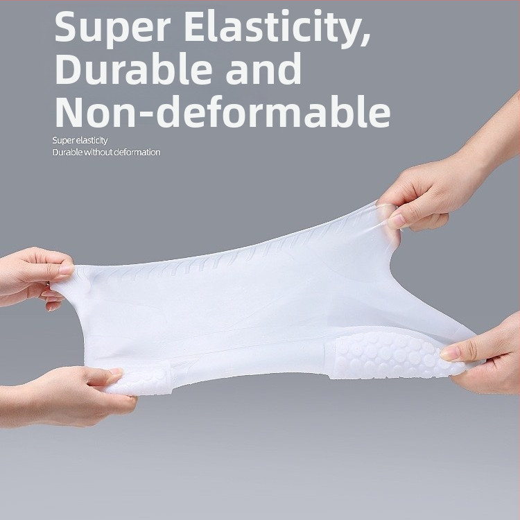 Ochranné návleky na topánky do dažďa pre mužov a ženy, protišmykové a vodotesné, hrubé a odolné voči opotrebeniu, materiál: TPE, unisex