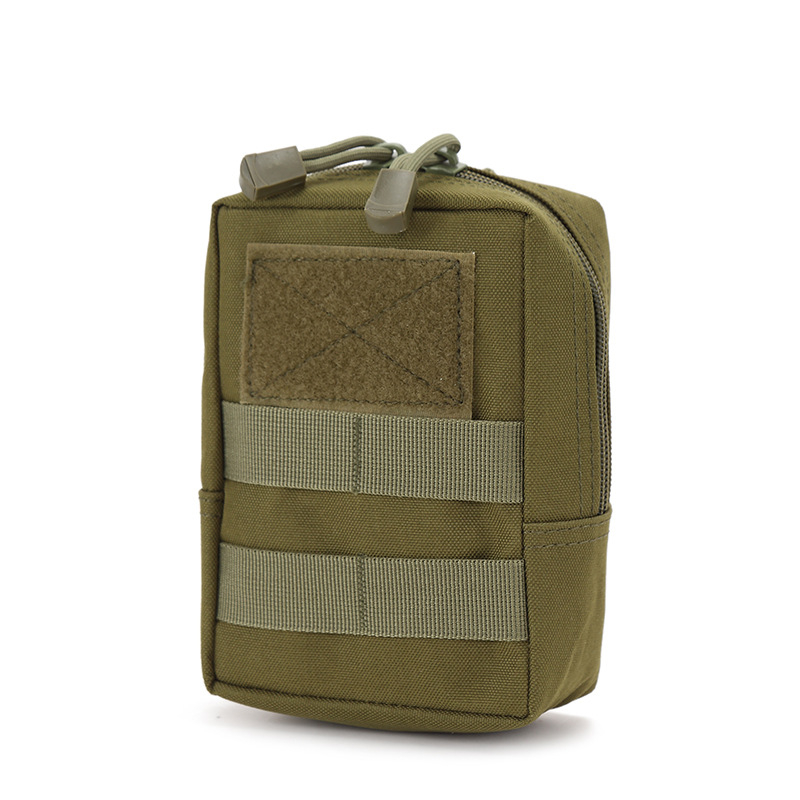 Molle taktička torbica za pas za otvorene sportove – Unisex, otporan poliester, jednobojni uzorak