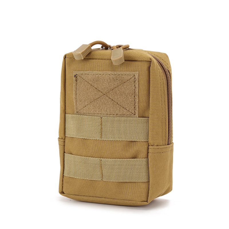Molle taktička torbica za pas za otvorene sportove – Unisex, otporan poliester, jednobojni uzorak