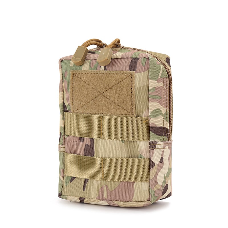Molle taktička torbica za pas za otvorene sportove – Unisex, otporan poliester, jednobojni uzorak