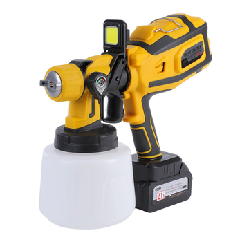 Mingsheng LED električna prskalice za lateks boje – punjiva litijeva baterija, 220V, mlaznica 1.8 mm, kapacitet posude 900 ml, neto težina 1.5 kg