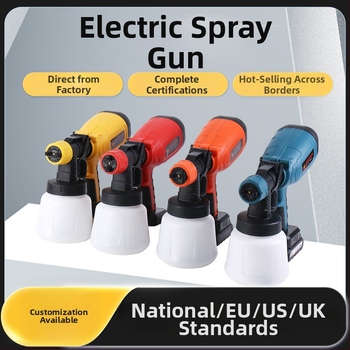 Mingsheng Nabíjateľný lítiový batériový elektrický striekací pištoľ, 900 ml nádrž, 1,8 mm tryska, 220 V, čistá hmotnosť 1,5 kg