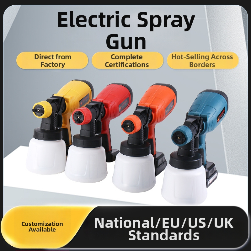 Mingsheng Nabíjateľný lítiový batériový elektrický striekací pištoľ, 900 ml nádrž, 1,8 mm tryska, 220 V, čistá hmotnosť 1,5 kg
