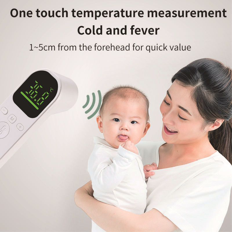 Medicinski elektronički termometar, model R12, za djecu, čelni patch za mjerenje, alarma visoke temperature, pohrana podataka i sinkronizacija s aplikacijom