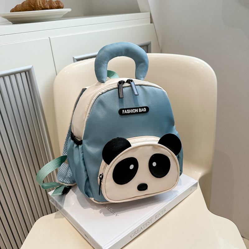 Ruksak za vrtić s karikaturarnim panda motivom, vanjska Oxford platna, unutarnja podstava od poliestera, model 1018