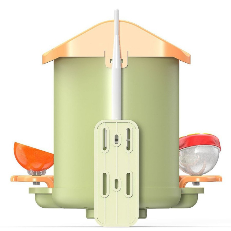 AI-powered έξυπνη ταΐστρα για πουλιά με έλεγχο μέσω εφαρμογής, αναγνώριση πουλιών, αποσπώμενος σχεδιασμός, ενσωματωμένη κάμερα παρακολούθησης, ηλιακό πάνελ