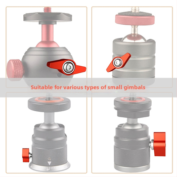 TF10580 PTZ заключващ винт с T-образна регулируема дръжка, М3/M4/M5/M6, алуминиева сплав + въглеродна стомана, за различни видове малки PTZ, товароподемност 2–5 кг