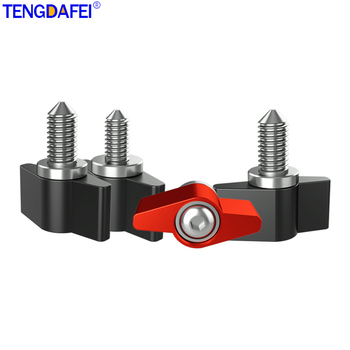 TF10580 PTZ заключващ винт с T-образна регулируема дръжка, М3/M4/M5/M6, алуминиева сплав + въглеродна стомана, за различни видове малки PTZ, товароподемност 2–5 кг