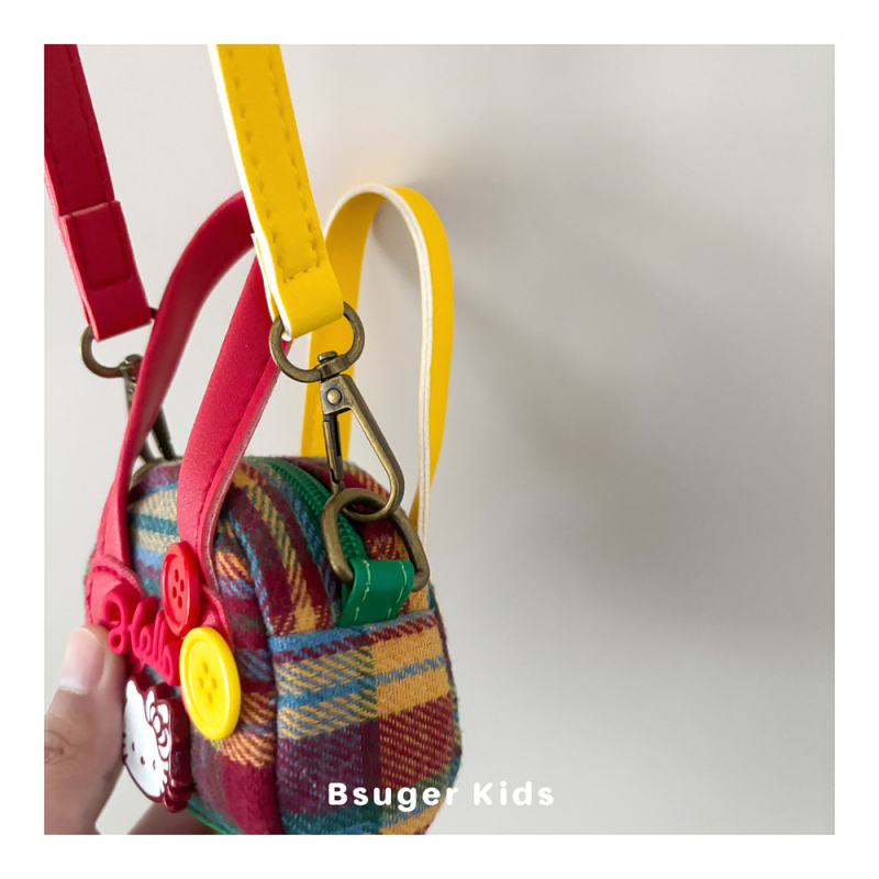 Dječja crossbody torba u korejskom stilu s motivom Djeda Mraza, platno, poliester podstava, prozračna i izdržljiva, za djevojčice