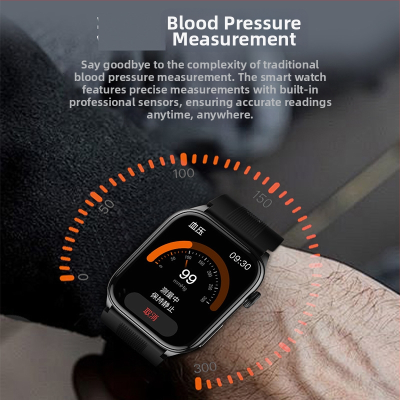 Ceas inteligent S101, afișaj AMOLED, ECG, măsurare tensiune arterială, monitorizare ritm cardiac, plăți NFC