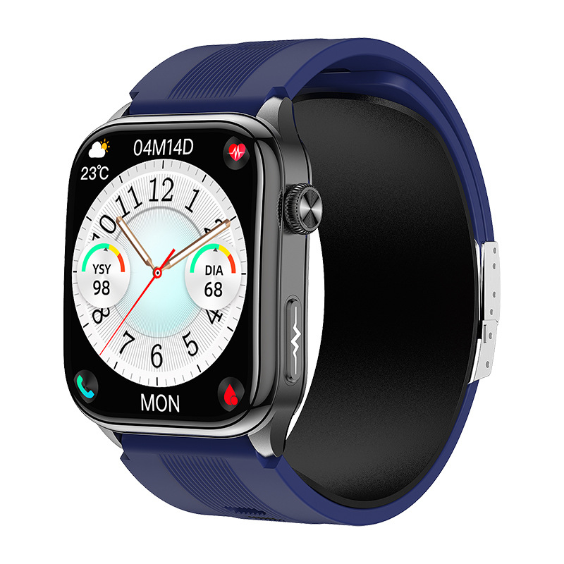 Ceas inteligent S101, afișaj AMOLED, ECG, măsurare tensiune arterială, monitorizare ritm cardiac, plăți NFC