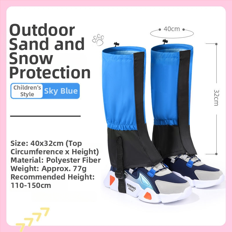 Detské zimné návleky na nohy proti snehu a piesku pre zimné turistiku, Materiál: drevo; Štýl: bežné voľno; Sezóna: jar