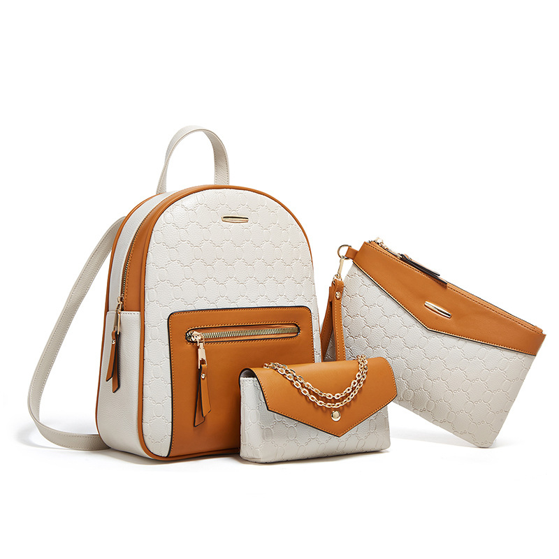 Set od tri ruksaka za majku i kćer — moderan crossbody ruksak, kapacitet 20-35L, PU materijal, podstava od poliestera, proljeće 2025
