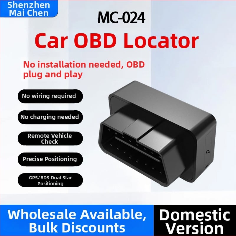 Localizator OBD GPS pentru mașină – tracker plug‑in, alarme anti‑furt cu vibrații și întreruperea alimentării, baterie polimer, autonomie 72h, precizie GPS <10 m