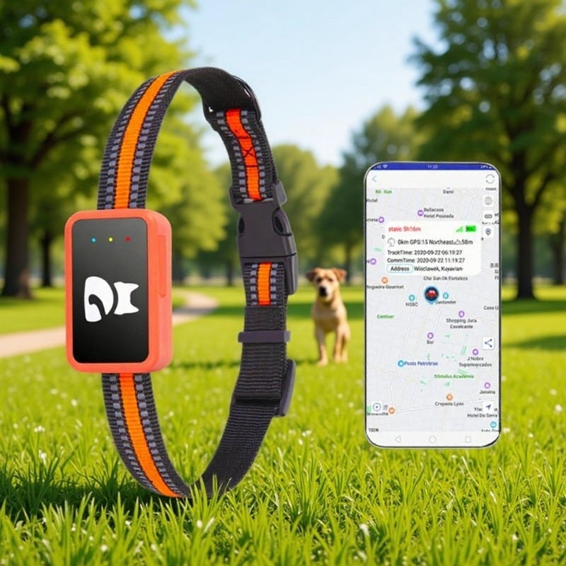 G68p 4G GPS колие за домашни любимци с BeiDou проследяване, съвместим с iOS, 240 mAh батерия, ABS корпус