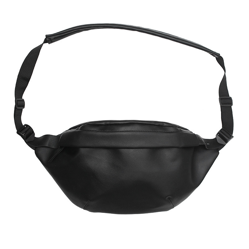 Muška torbica za prsa, PU koža, zatvarač, jednobojna, street stil