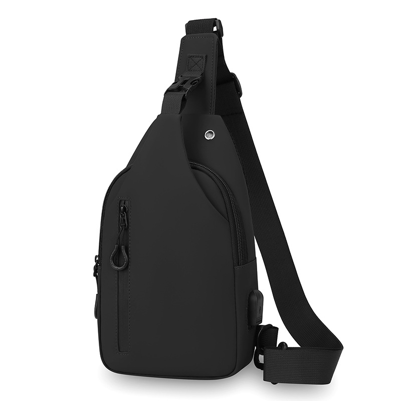 Muška chest bag - najlon, vodootporna, Pagoda, poliester podstava, za poslovna putovanja