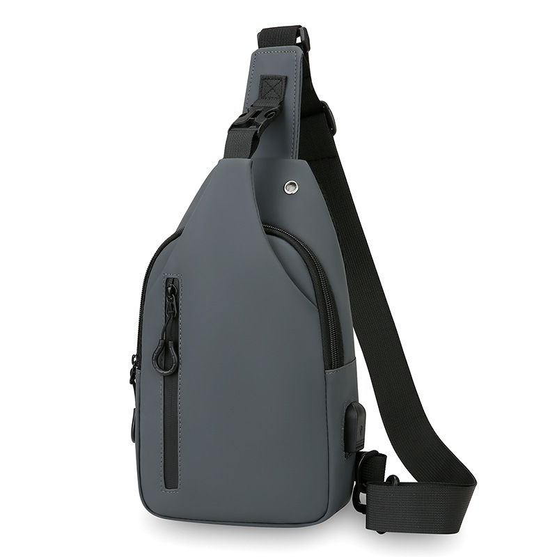 Muška chest bag - najlon, vodootporna, Pagoda, poliester podstava, za poslovna putovanja