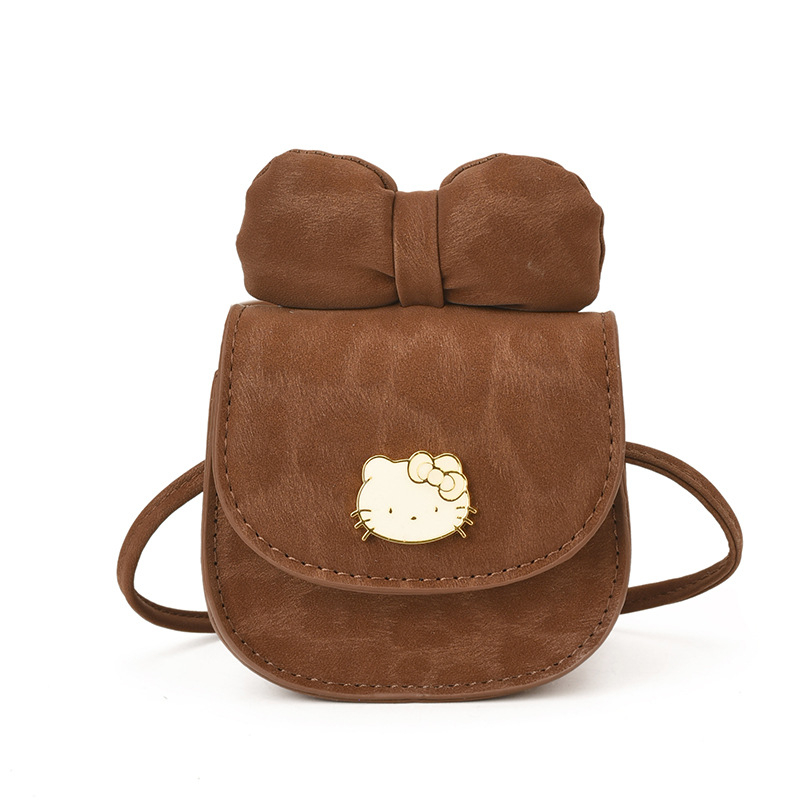 Dječja crossbody torba s leopard printom i mašnicom, za djevojčice osnovne škole, PU materijal, podstava od sintetičke kože, prozračna, otporna, za svakodnevnu upotrebu
