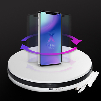 360° въртяща се тава за продуктова фотография, електрическа автоматична платформа за снимки, максимално натоварване 30 кг, тегло 4 кг, различни размери