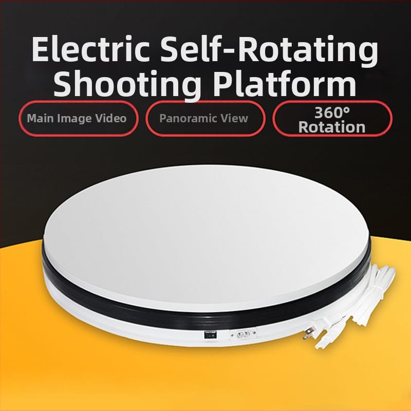 360° въртяща се тава за продуктова фотография, електрическа автоматична платформа за снимки, максимално натоварване 30 кг, тегло 4 кг, различни размери