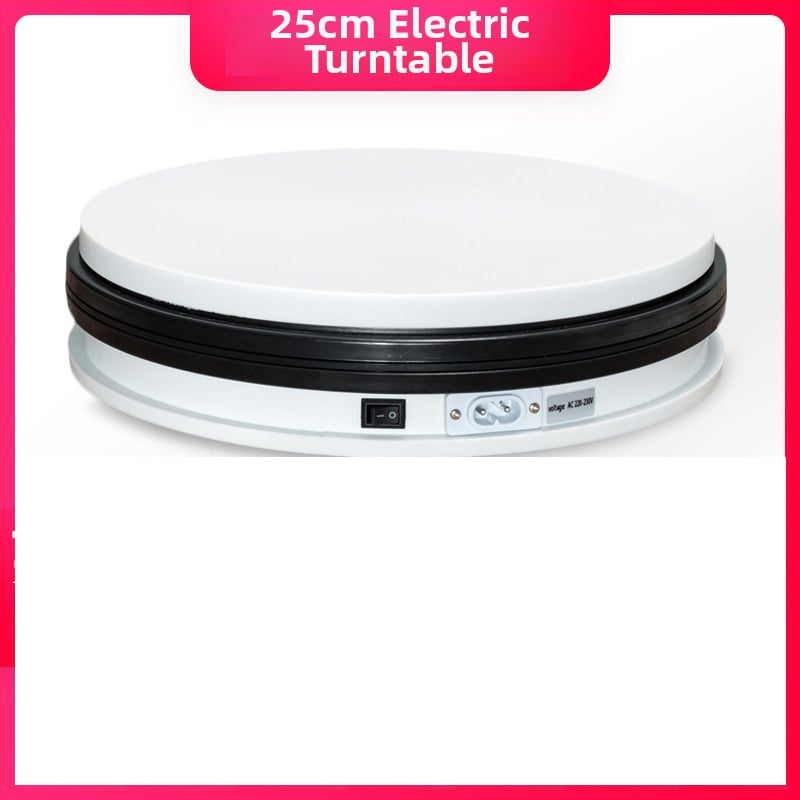 360° въртяща се тава за продуктова фотография, електрическа автоматична платформа за снимки, максимално натоварване 30 кг, тегло 4 кг, различни размери