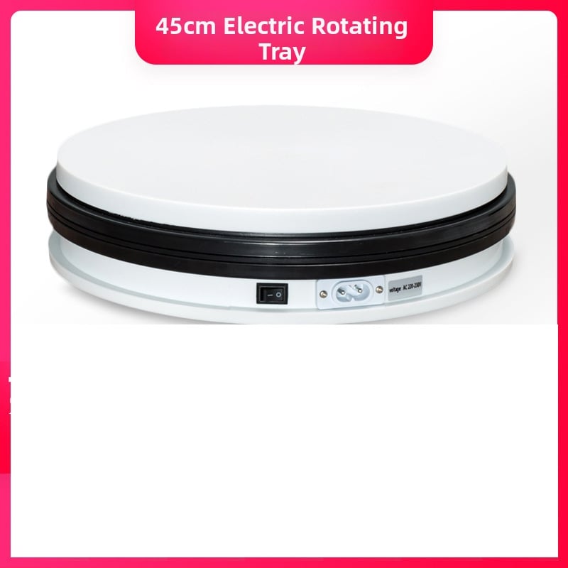 360° въртяща се тава за продуктова фотография, електрическа автоматична платформа за снимки, максимално натоварване 30 кг, тегло 4 кг, различни размери