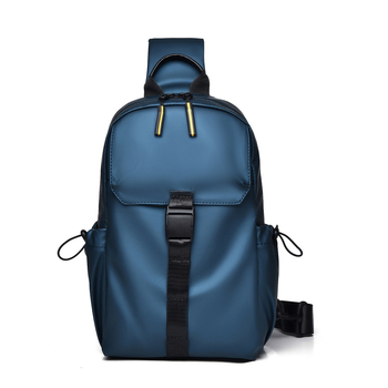 Muška crossbody torbica za prsa, gradski jednostavan stil, PU materijal, antibakterijski i otporan na habanje, ljetno izdanje 2025