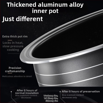 Rizsfőző belső tál – univerzális, hemisferikus, tapadásmentes, belső edény mag – Hemisphere JDR16-A1