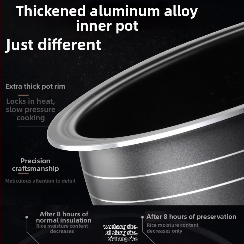 Rizsfőző belső tál – univerzális, hemisferikus, tapadásmentes, belső edény mag – Hemisphere JDR16-A1