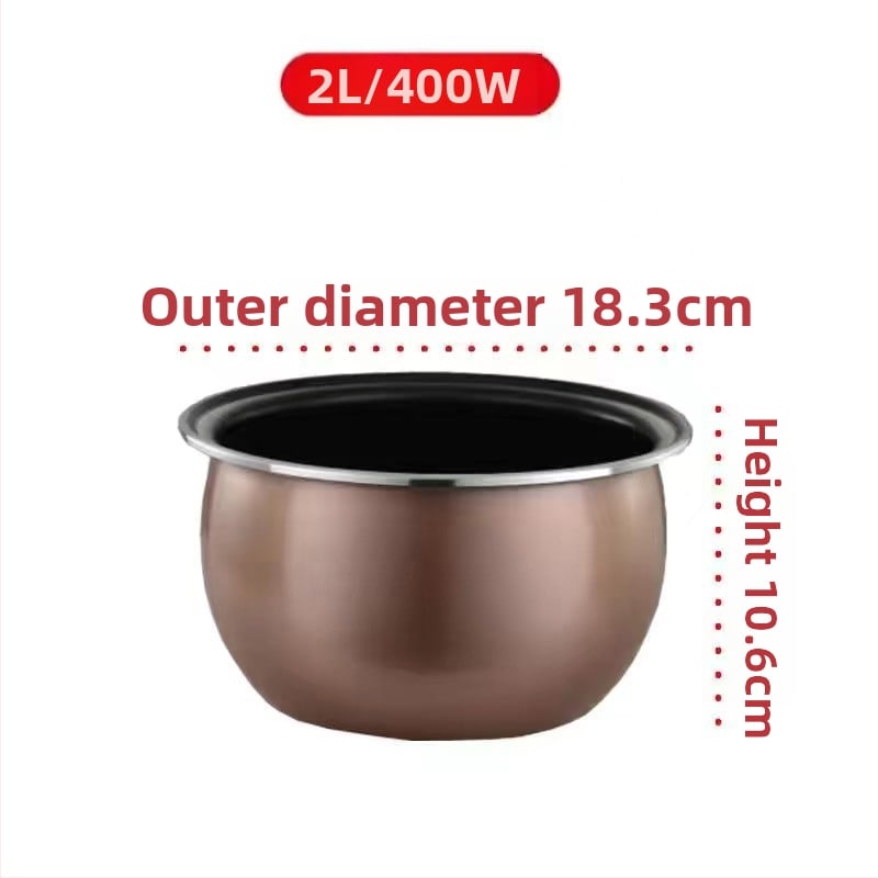 Rizsfőző belső tál – univerzális, hemisferikus, tapadásmentes, belső edény mag – Hemisphere JDR16-A1