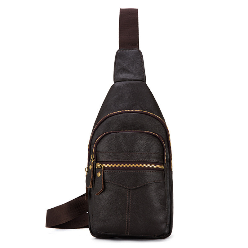 Muška chest bag u uličnoj modi, od kože goveda, otporna na habanje, model lj222