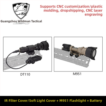 Фенерче — комплект предпазни капачета с IR филтър, M951, метален корпус (Метален; M951; IR филтър; Статичен модел; Неелектрически)