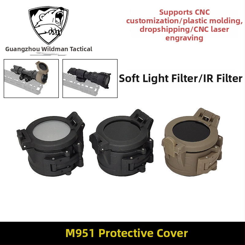 Фенерче — комплект предпазни капачета с IR филтър, M951, метален корпус (Метален; M951; IR филтър; Статичен модел; Неелектрически)