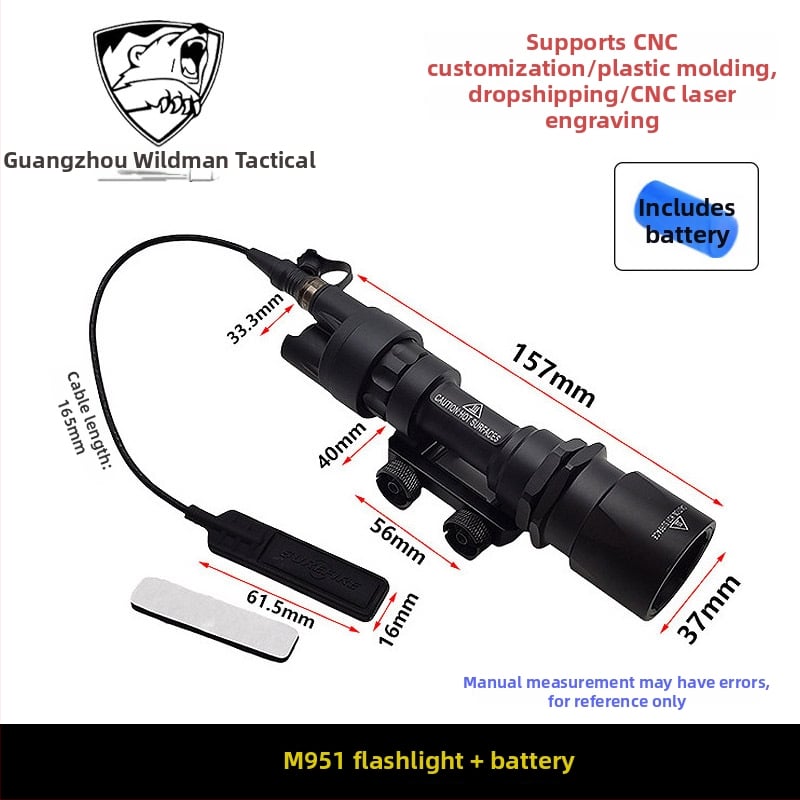 Фенерче — комплект предпазни капачета с IR филтър, M951, метален корпус (Метален; M951; IR филтър; Статичен модел; Неелектрически)